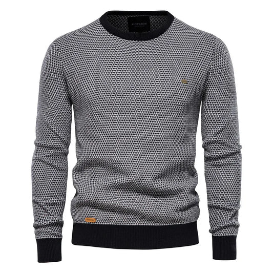 Edwin™ | Men's Sweater with Diamond Pattern